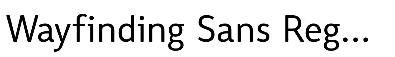 Wayfinding Sans Regular